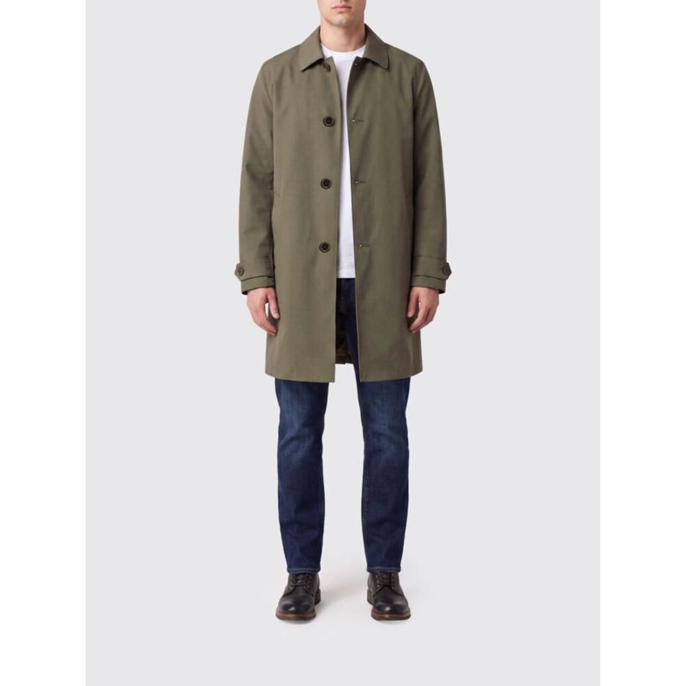 Aspesi Men Aspesi Single-Breasted Knee-Length Trench Coat In Technical Fabric